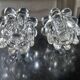 pair of crystal candle holders