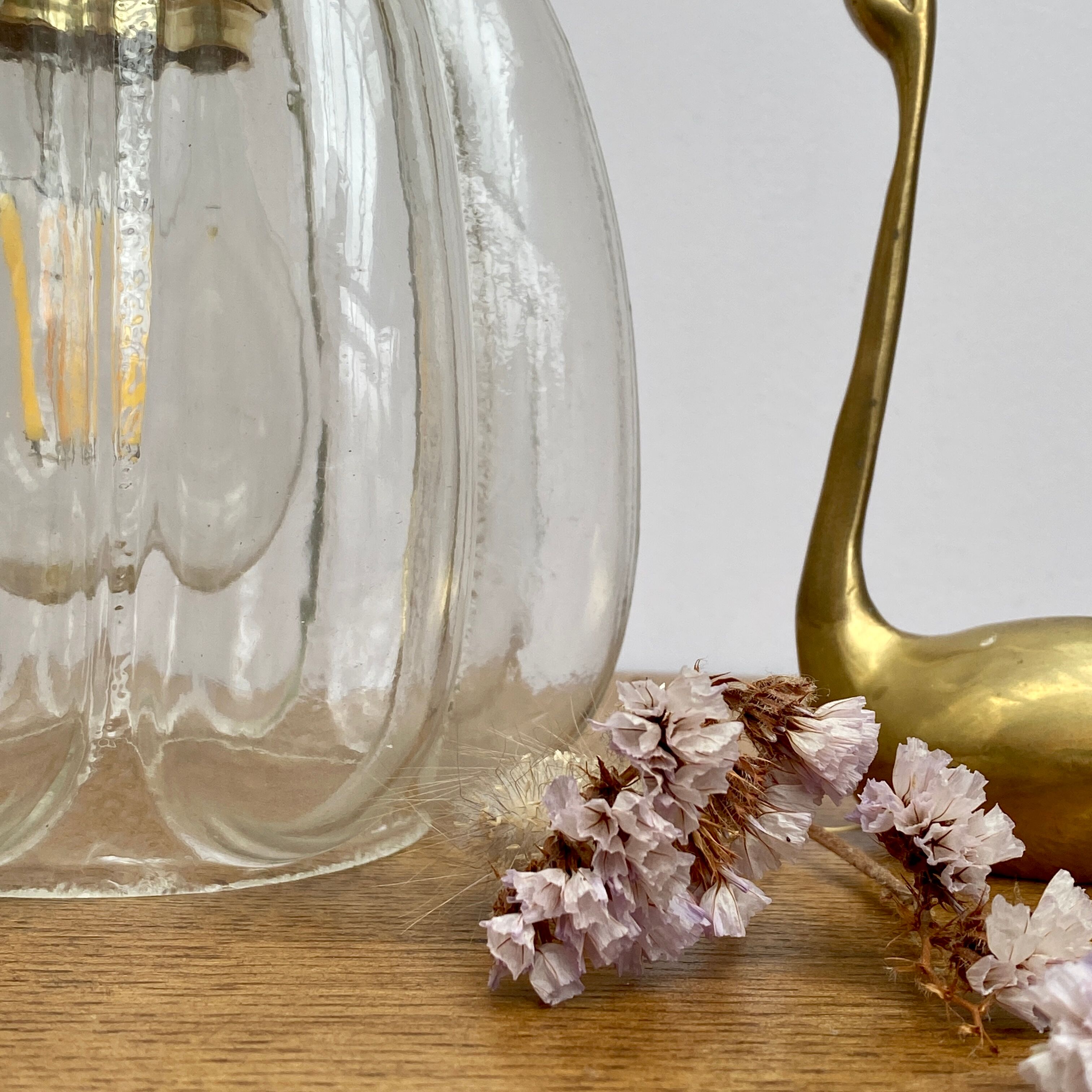 Vintage glass tulip walker