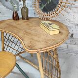 Vintage rattan dressing table