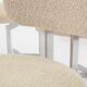 Paul Legeard set of 12 stainless steel and curly wool chairs 1970