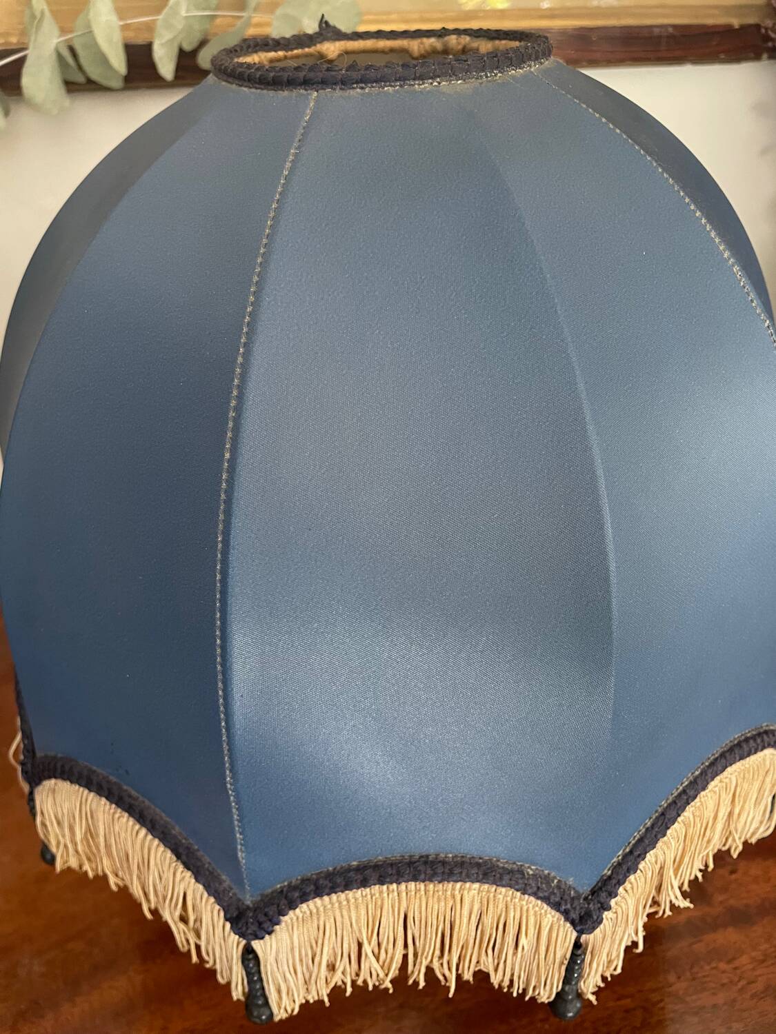 Vintage fringed lampshade 27cm