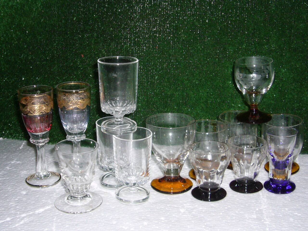 17 ex liquor crystal glass set