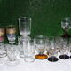 17 ex liquor crystal glass set