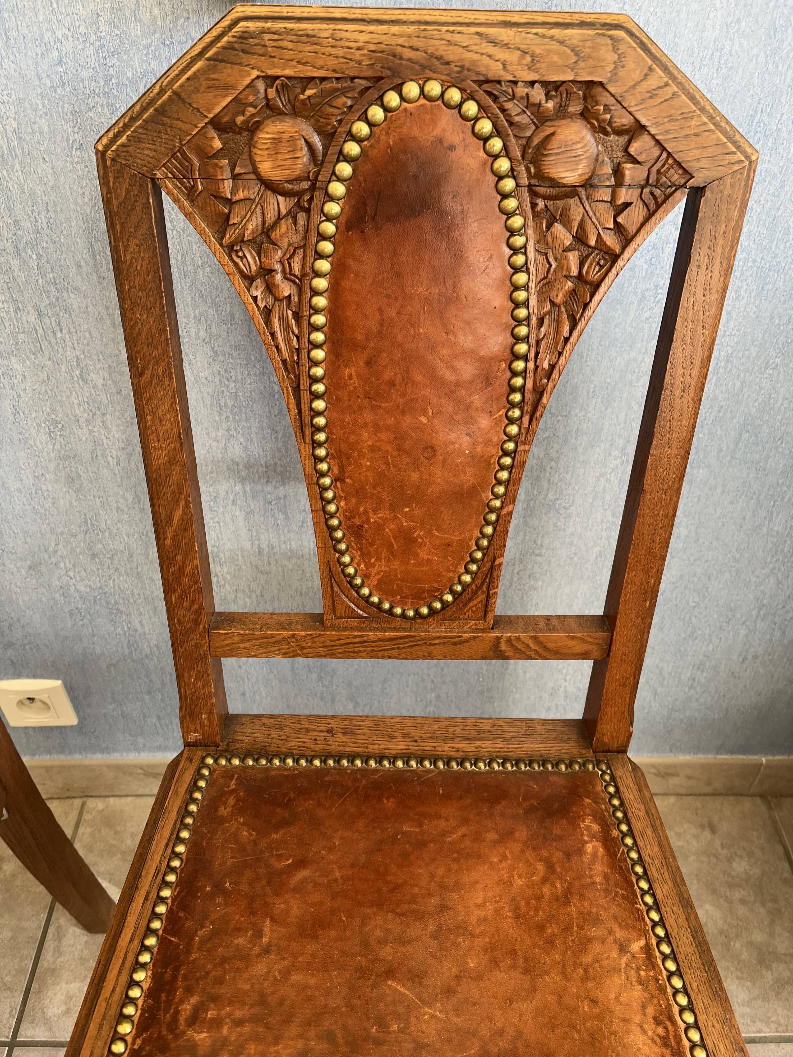 Paire de chaise 1930 art déco