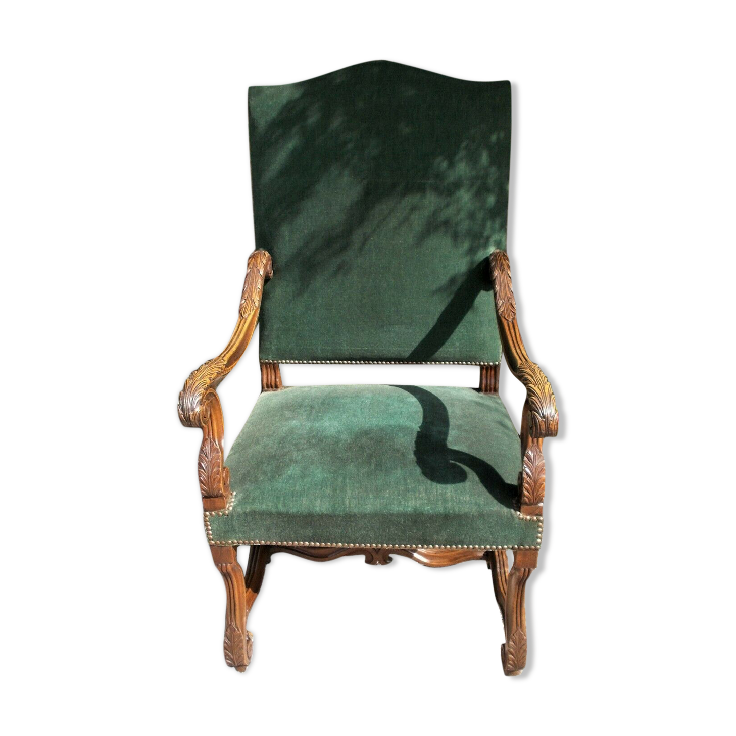 19th c antique open armchair
