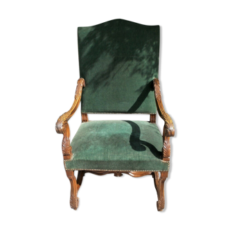 19ème c fauteuil ouvert antique