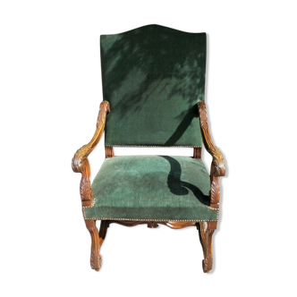 19th c antique open armchair