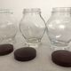 Trio de bocaux à épices, bouchon bakelite