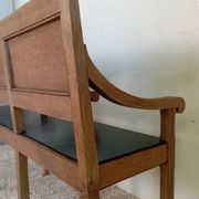 Banquette début XXème en chêne massif
