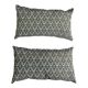 Pair of Art Deco cushions in upholstery fabric