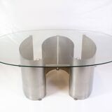 Unique Coffee Table With Glass Top By Jørgen Flemmer From 1980s