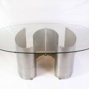 Unique Coffee Table With Glass Top By Jørgen Flemmer From 1980s