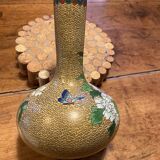 Cloisonned enamel vase