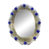 Hand-Carved Venetian Oval Mirror in Murano Glass Style, Early 21st Century