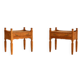 tables de chevet vintage | armoires brutalistes | années 1960