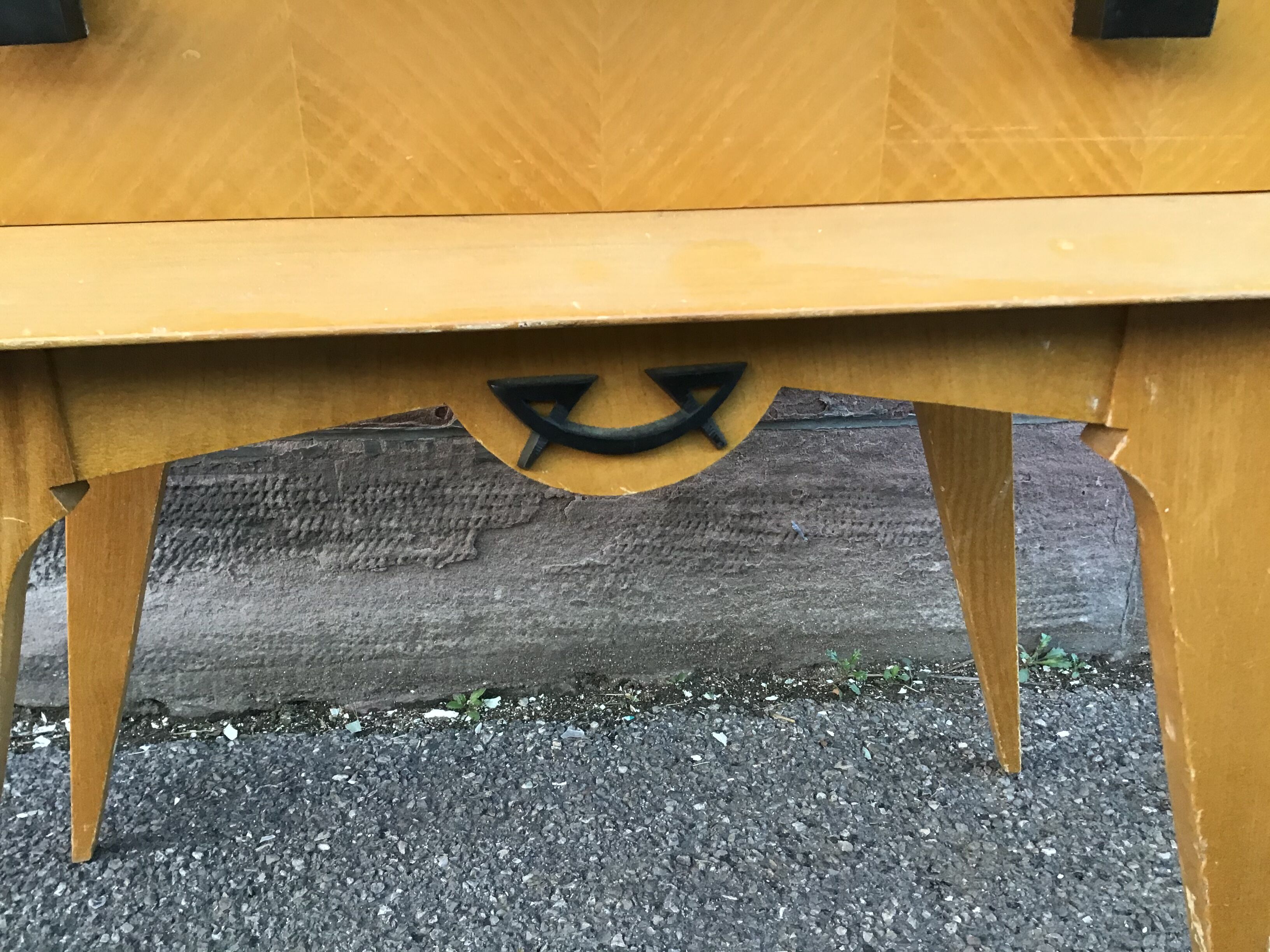 Small vintage 1960 Scandinavian nightstand