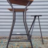 Architect's desk with integrated stool