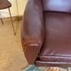 Vintage club chair in faux leather