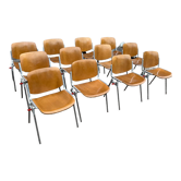 Set de 12 chaises DSC 106 de Giancarlo Piretti pour Castelli