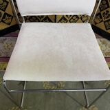8 1970 chairs in chromed metal "made an Italy" restored