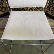 8 1970 chairs in chromed metal "made an Italy" restored