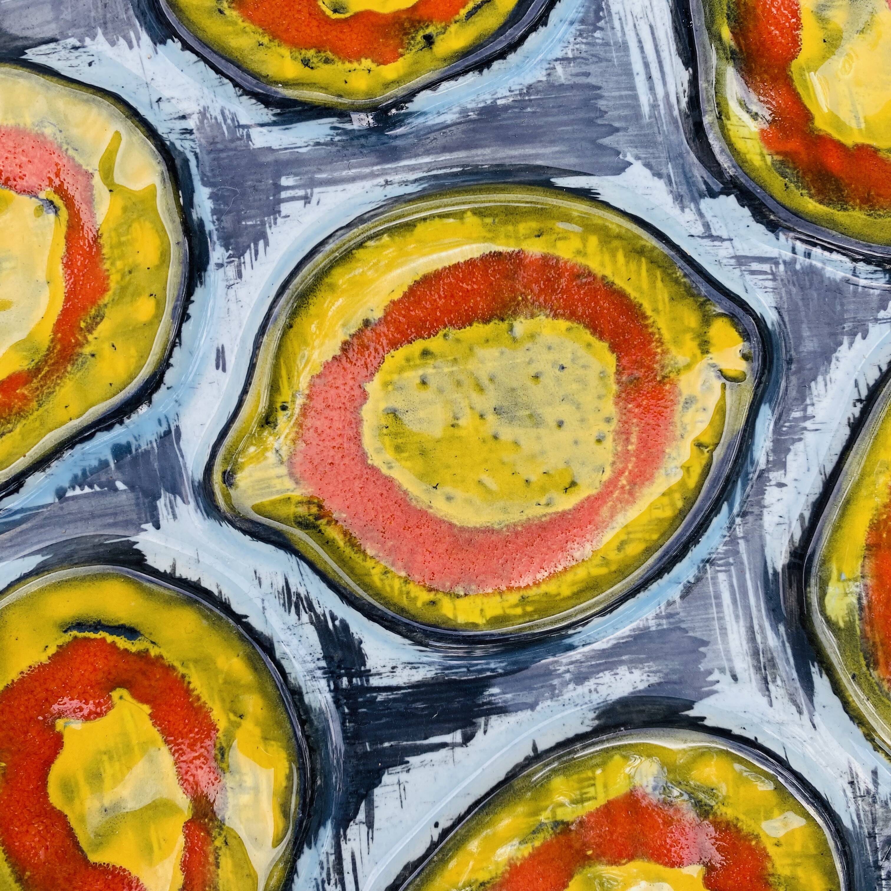 Mbfa pornic oyster plates, 1960