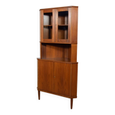 Mid-Century Modern Teak Corner Cabinet, Denmark, 1960s