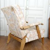 Pair of Important Adjustable Armchairs, French Design, Circa 1950