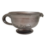 Large ceramic pitcher with handle, signed Jean Marais