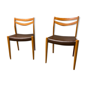 Paire de chaises scandinaves danoises