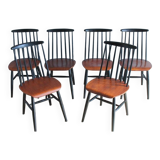 Set of 6 Fanett chairs by Tapiovaara