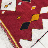 Handmade moroccan berber carpet 204 x 176 cm
