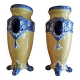 Barbotine vases