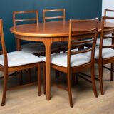 Retro Extending Dining Table & 6 Chairs By Mcintosh of Kirkcaldy