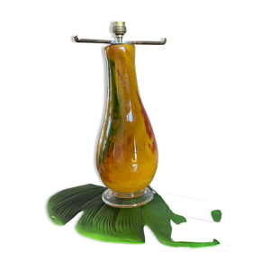 pied de lampe verre années