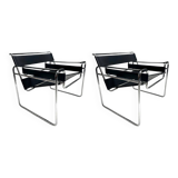 Original Wassily Armchairs attributed to Marcel Breuer for Gavina, 1970s, Set of 2