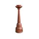 Carved wooden candlestick - 17.5cm