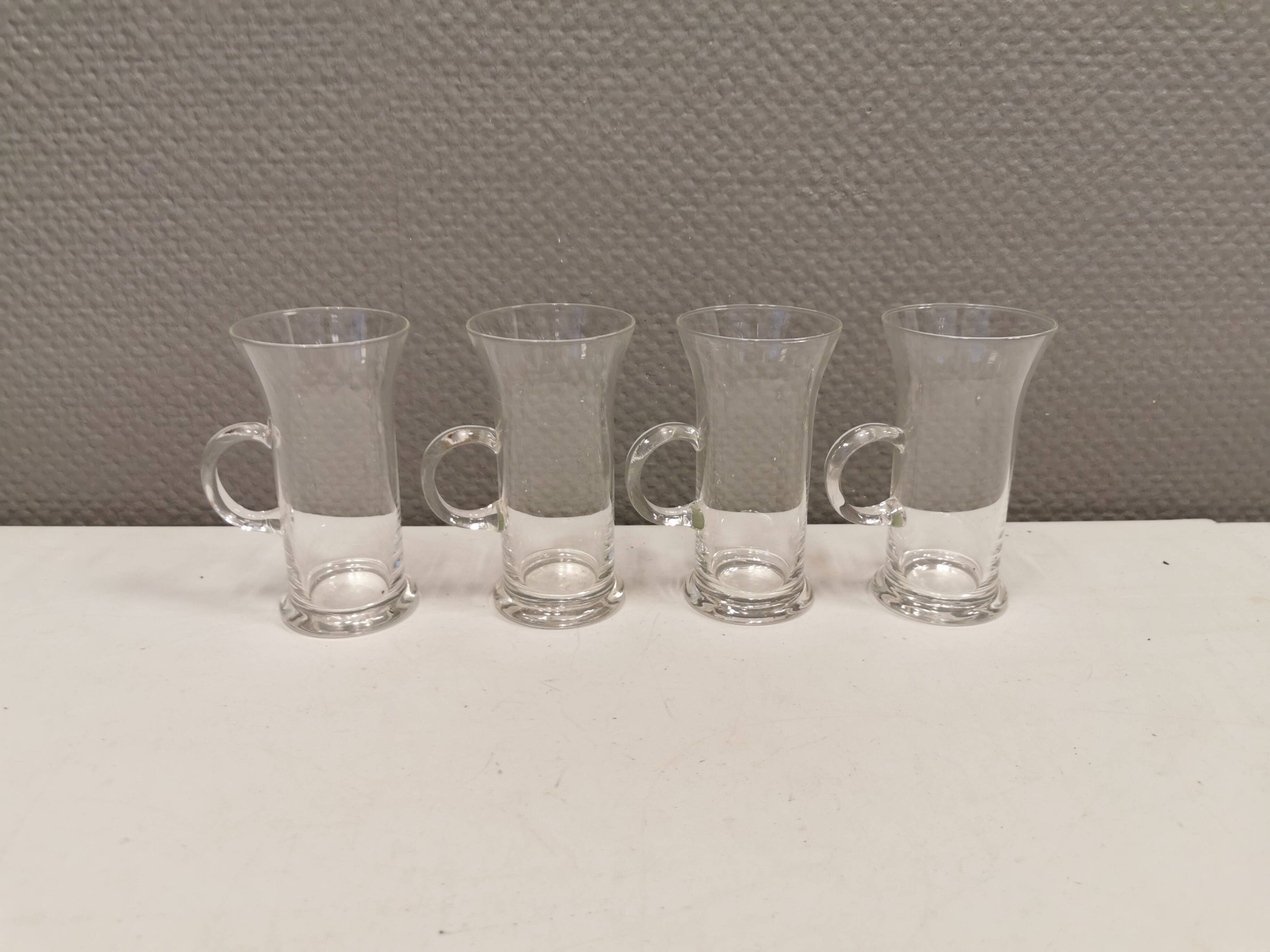 Original Irish coffee glasses from Arabia Finland, estimated 1980s, designed by Heikki Orvola