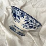 Flora pedestal bowl/salad bowl, Creil and Montereau, late 19th century