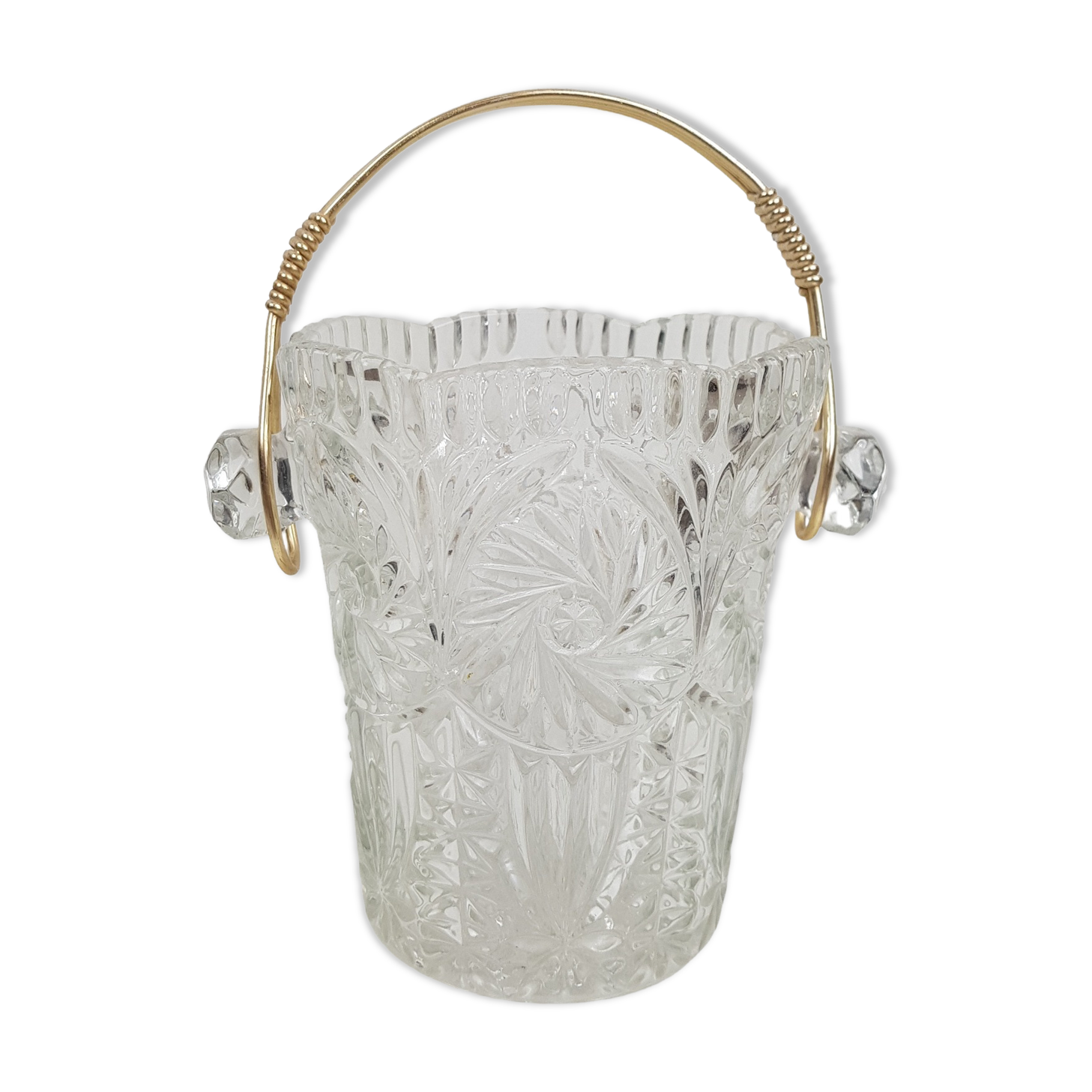 Glass ice bucket