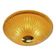 Venetian Lens Amber Graniglia Murano Glass Flush Mount by Simoeng