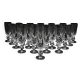 23 Flûtes En Cristal Modèle Clos Vougeot Lalique