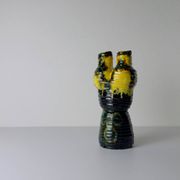 Vintage glazed pottery vase, former Yugoslavia, 1970s.