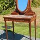 Art Deco dressing table in oak and red marble, 1920s-30s.
