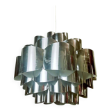 Mid Ventury Modern silver Danish hanging lamp