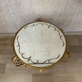 Golden coffee table and mirror 1960