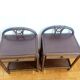 Pair of vintage 1960s rattan bedside tables