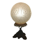 Lampe boule verre pressé 1930