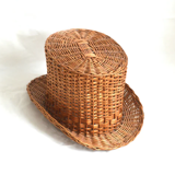 Top hat in rattan
