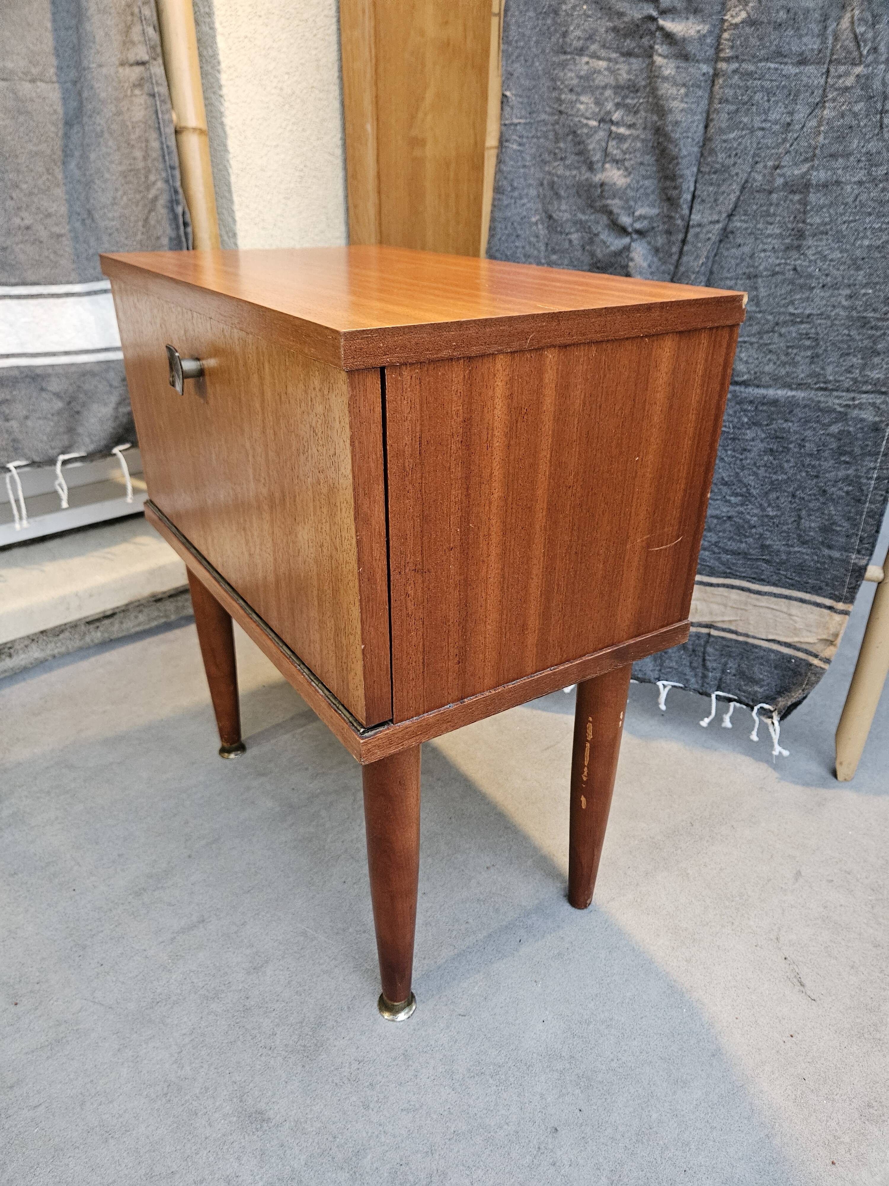 Scandinavian style bedside table 1960